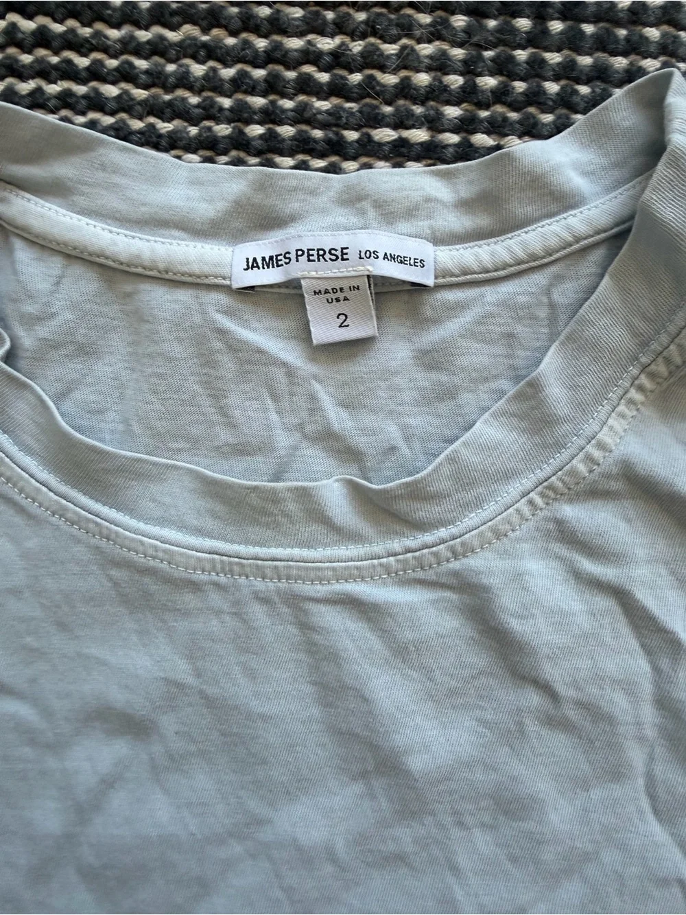 James Perse Light Blue Crewneck Tee - Picture 2 of 2